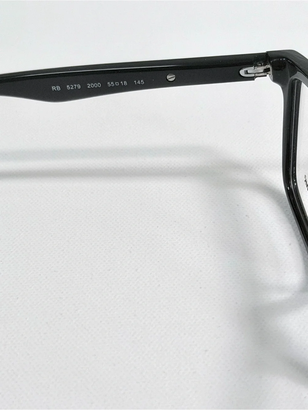 Ray-Ban Men’s Black Rectangular Acetate Glasses